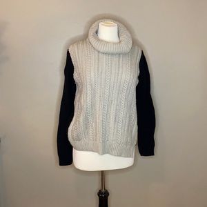 Two tone Turtle Neck Sweater